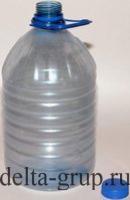 Бутылка ПЭТ 5 литров цилиндрическая форма 